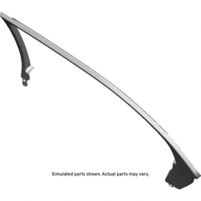 Door frame inner rear right Cadillac CTS 14- black, scratches