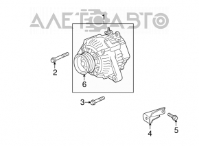 Generator Lexus ES350 13-18