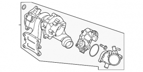 Turbocharger assembly with manifold Kia K5 21-24 1.6T