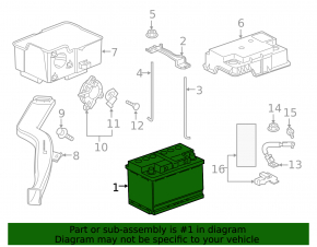 Battery 12v ACURA TLX 15- 3.5 72Ah 720A Euro +-Reverse EXIDE