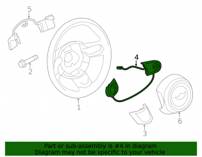 Steering wheel control buttons right Mini Cooper Countryman R60 10-16 type 2