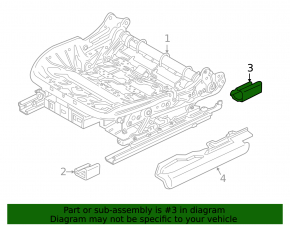 Driver's seat runner trim rear right BMW X3 G01 18-21