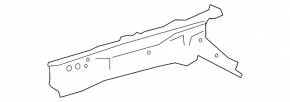 Inner part of the front right side member of the Lexus UX200 UX250h 19-22