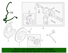 ABS sensor rear right Kia Forte 4d 14-18