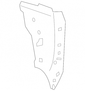 Quarter wing rear left Lexus IS 14-16