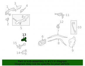Door hinge upper front left Acura TLX 15-18