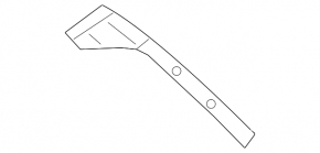 Rear bumper mount right Honda CRV 17-22