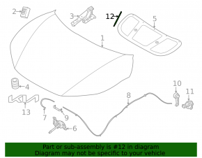 Left hood shock absorber for Kia EV6 22-24