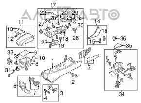 Hyundai Sonata 11-15 Shifter Cover Cap
