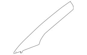 Chevrolet Equinox EV 24-26 black front pillar trim, upper right