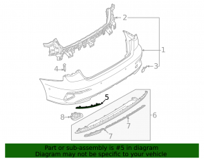 Rear right reflector Audi A3 22-26