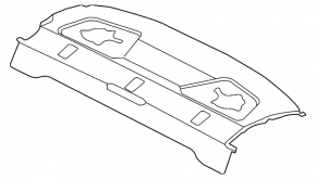 Rear shelf Audi A3 22-26 black