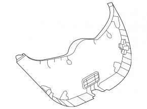 Lower Trunk Door Trim Nissan Leaf 11-12