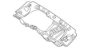 The Mercedes H247 GLA 20-26 trunk opening sensor bracket is cracked.