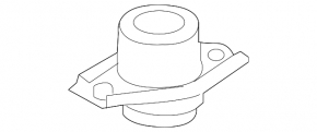 Left engine mount for Mercedes R-class W251 06-13 OM642