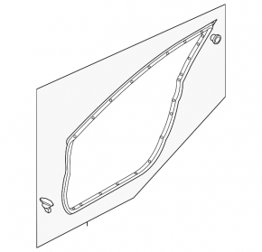 Front right door seal Mazda 3 14-18 BM