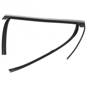 Lincoln MKX 16-18 rear left window seal with upper chrome molding