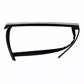Lincoln MKX 16-18 rear left window seal with upper chrome molding