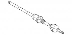 Drive axle shaft front right Lincoln MKZ 17-20 3.0 FWD