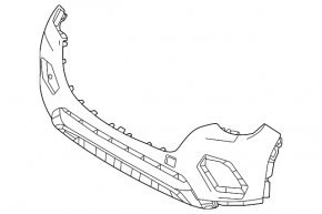 Naked front bumper for Mazda CX-70 25-26