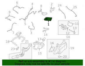 Carbon Canister Absorber Assembled Ford Escape MK4 20- Hybrid