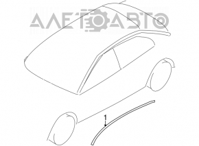 Right roof trim for Mitsubishi Galant 2004-2008