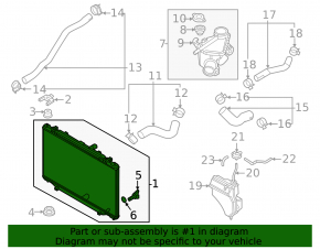 Mazda CX-5 19-25 2.5T Water Cooling Radiator