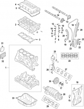 Cylinder head assembly Hyundai Sonata 11-12 2.4 G4KJ
