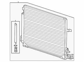 Cadillac CTS 14-16 air conditioner condenser radiator