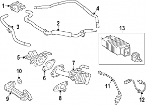 EGR valve tube for Toyota Rav4 19-21
