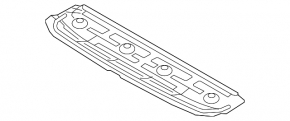 Front bumper protection Kia Optima 14-16 rest
