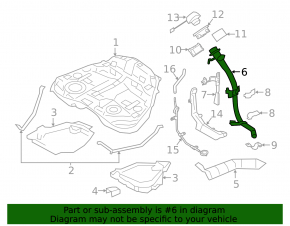 Subaru Outback 15-19 Fuel Filler Neck