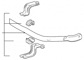 Front stabilizer bar for Lexus LX 22-26