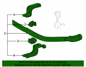 Front stabilizer bar for Lexus LX 22-26
