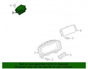 Projection onto the Audi E-Tron 19-20 windshield