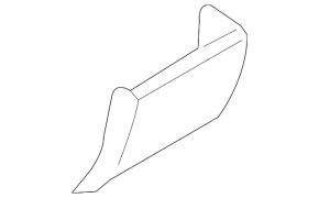Lower front right wing trim Audi Q7 4L 10-15