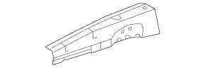 Inner panel of the left fender apron of the Lexus RX350 RX450h 10-15