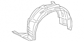 Front right mudguard Lexus RX350 RX450h 13-15 F-Sport rest