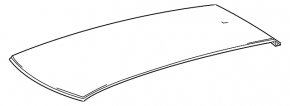 Roof metal Lexus RX350L RX450hL 18-22 long without sunroof