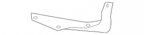 Left front bumper mudguard for Nissan Rogue 14-20, broken mounting
