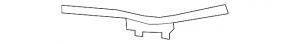 Front bumper bracket right Mitsubishi Outlander 07-09