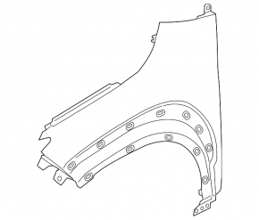 Front left wing Hyundai Kona 18-23