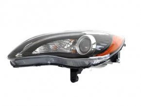 Headlight front left naked Chrysler 200 11-14 dark