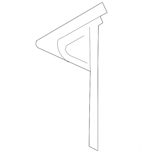 Door glass triangle front left VW Touareg 11-17