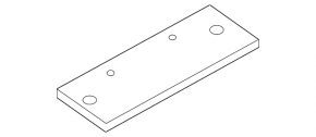 Audi A4 B8 08-16 trunk lid number plate area