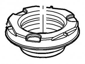 Front left shock absorber support bearing for Ford Ecosport 18-22