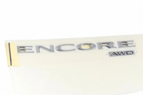 The ENCORE AWD emblem is on the tailgate of the Buick Encore 13-22.