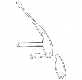 Wiper arm right Mercedes C-class W205 15-21