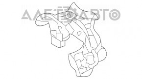 Exhaust tip bracket right Mercedes GLC 300/350e/43 16-19