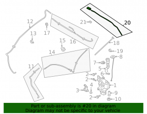 Windshield washer nozzle left Mazda CX-30 20-